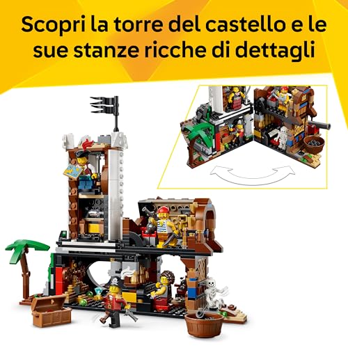 Thumbnail 5 de LEGO Creator 3 in 1 Iconica Nave da Pirata (31387): un set trasformabile per 3 avventure