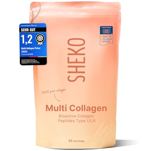 Detalle de SHEKO Collagene Idrolizzato in Polvere – Bovino Tipo 1, 2 e 3 – 450 g