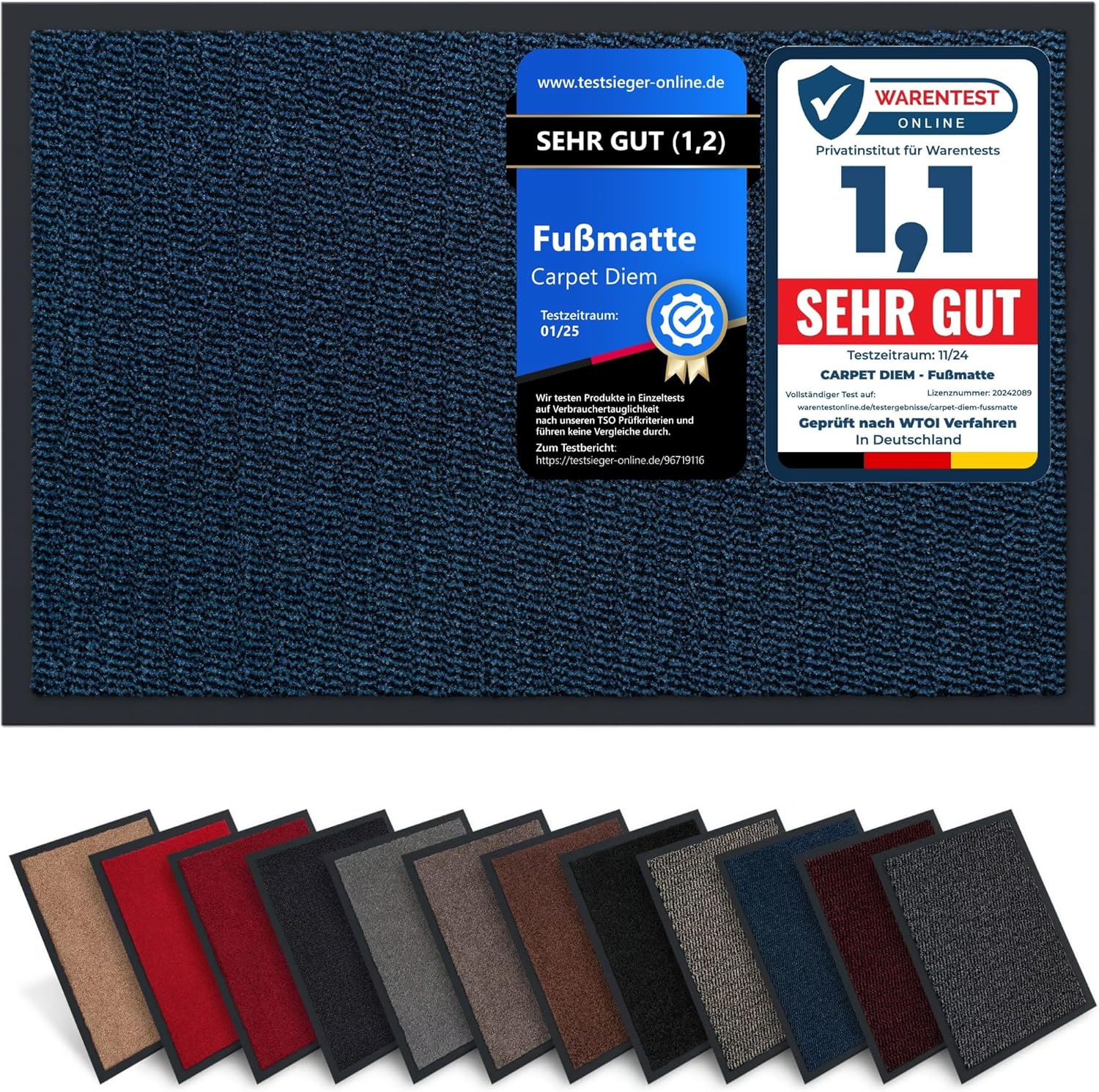Thumbnail 6 de Carpet Diem Zerbino antiscivolo 40 x 60 cm per ingresso interno ed esterno – Rosso