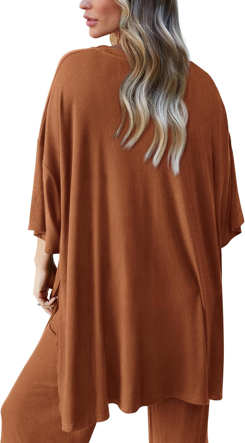 Thumbnail 1 de PRETTYGARDEN Two Piece Sets for Women: Summer Lounge Set with Two-Piece Knit Tracksuit