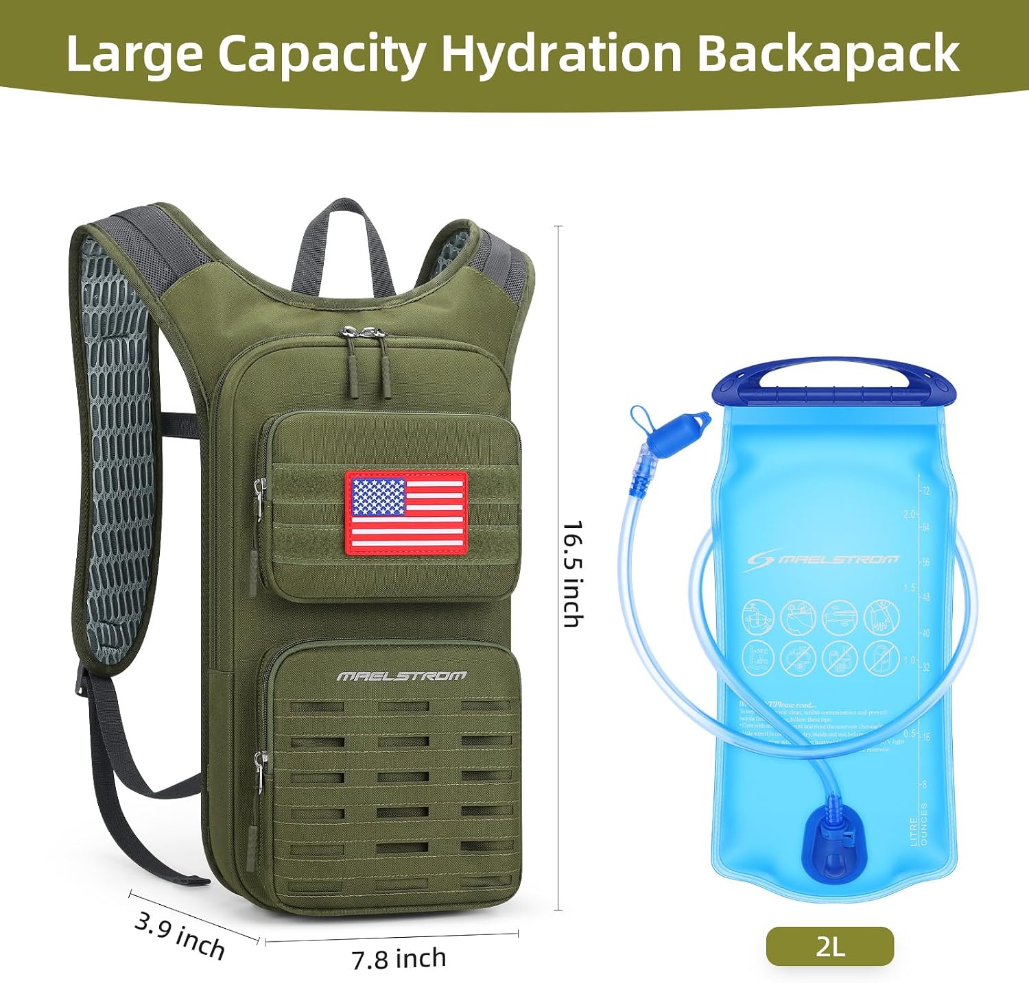 Detalle 1 de Maelstrom Hydration Backpack with 2L Bladder