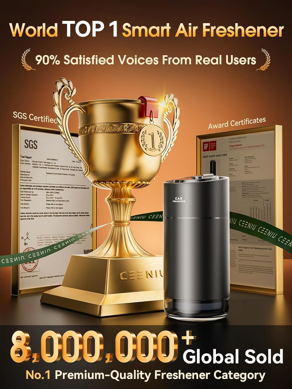 Thumbnail 1 de Ceeniu Smart Car Air Freshener 4 Months