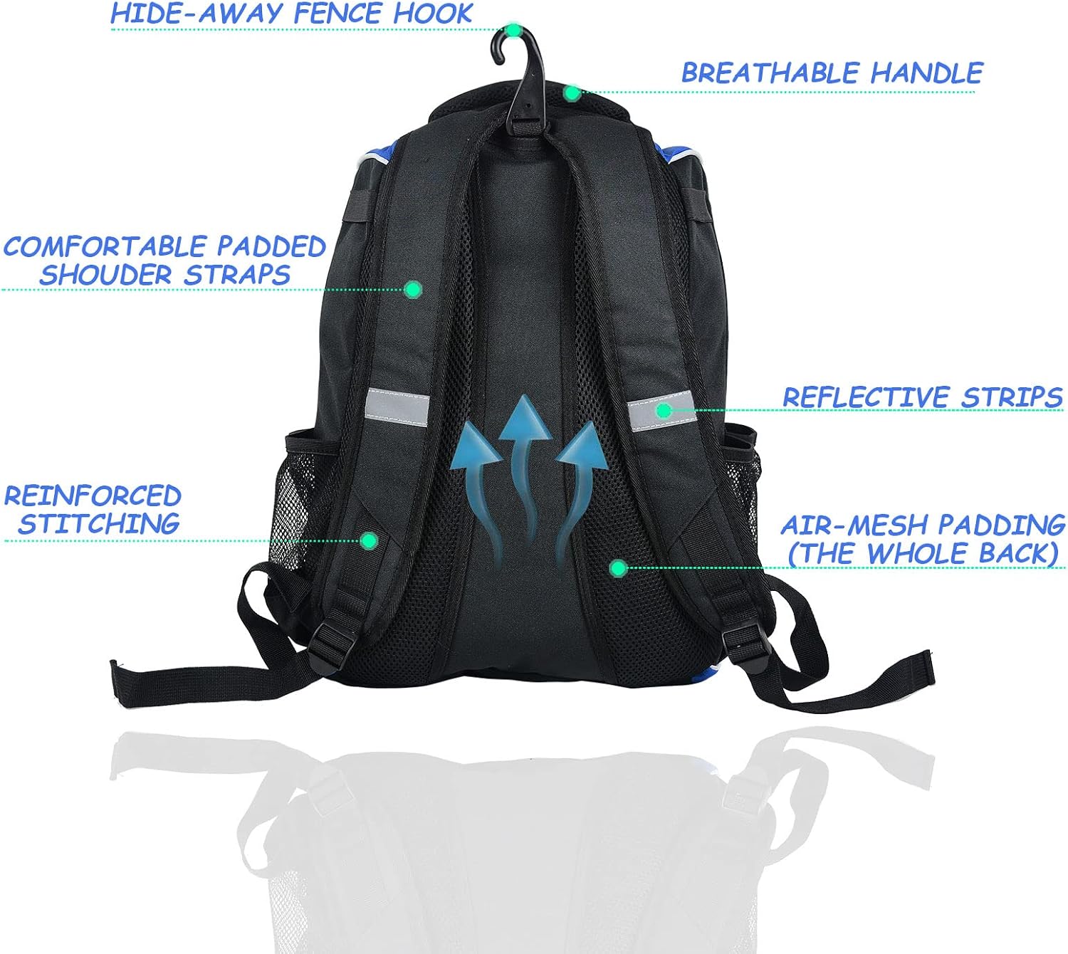 Detalle de WOLT Youth Baseball Bag 18.5" Backpack