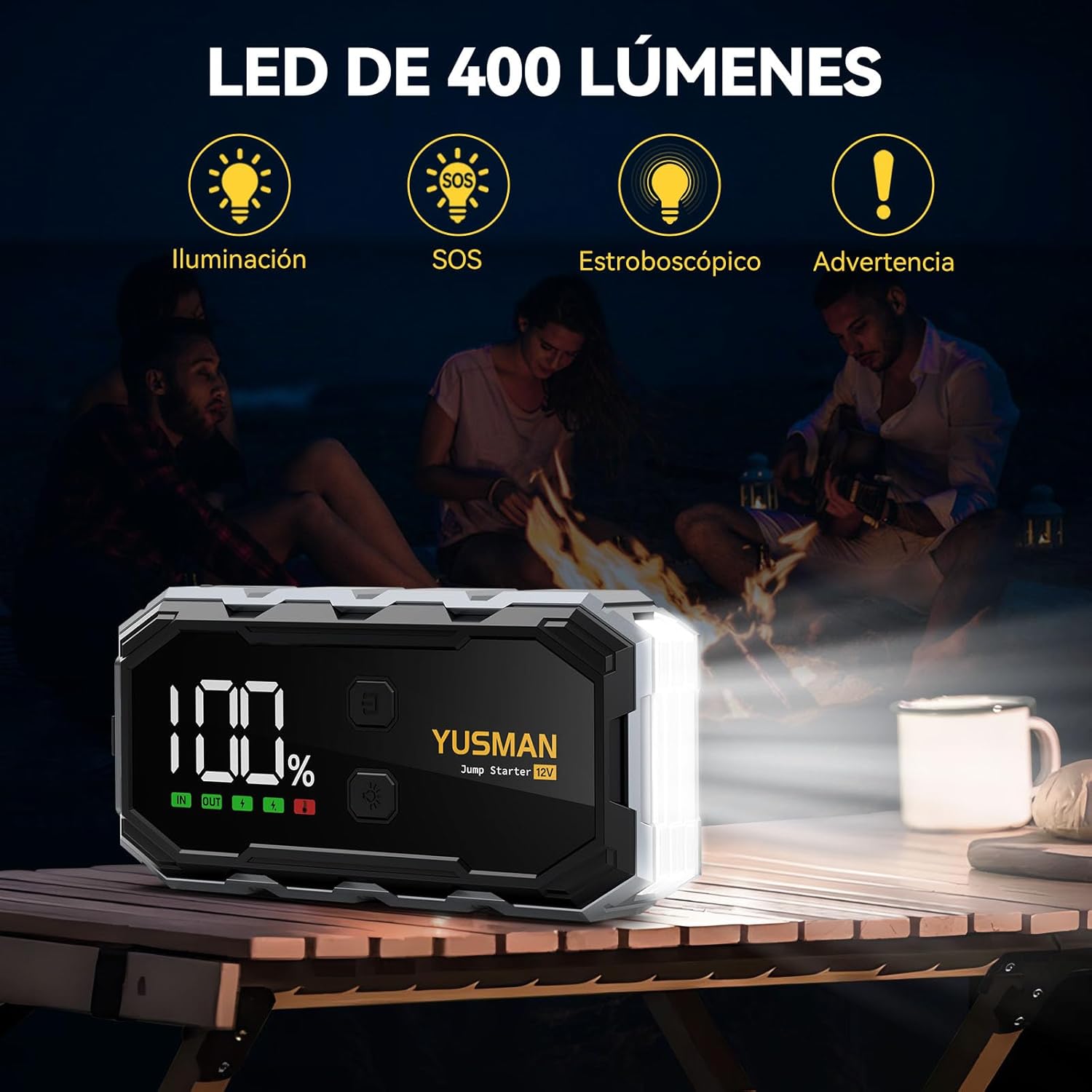 Thumbnail 2 de YUSMAN Arrancador 21800 mAh 8000A