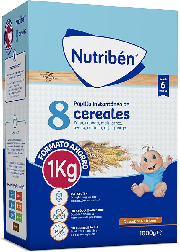 Thumbnail 4 de Nutribén Papilla 8 Cereales 🥣 Pack 6x600g Sin Azúcares