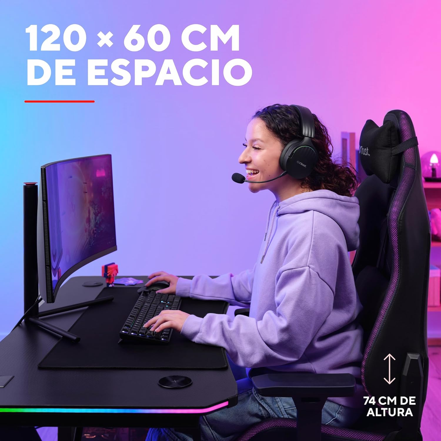 Thumbnail 4 de Trust Gaming GXT 710 Luminus Pro Escritorio Gaming 🖥