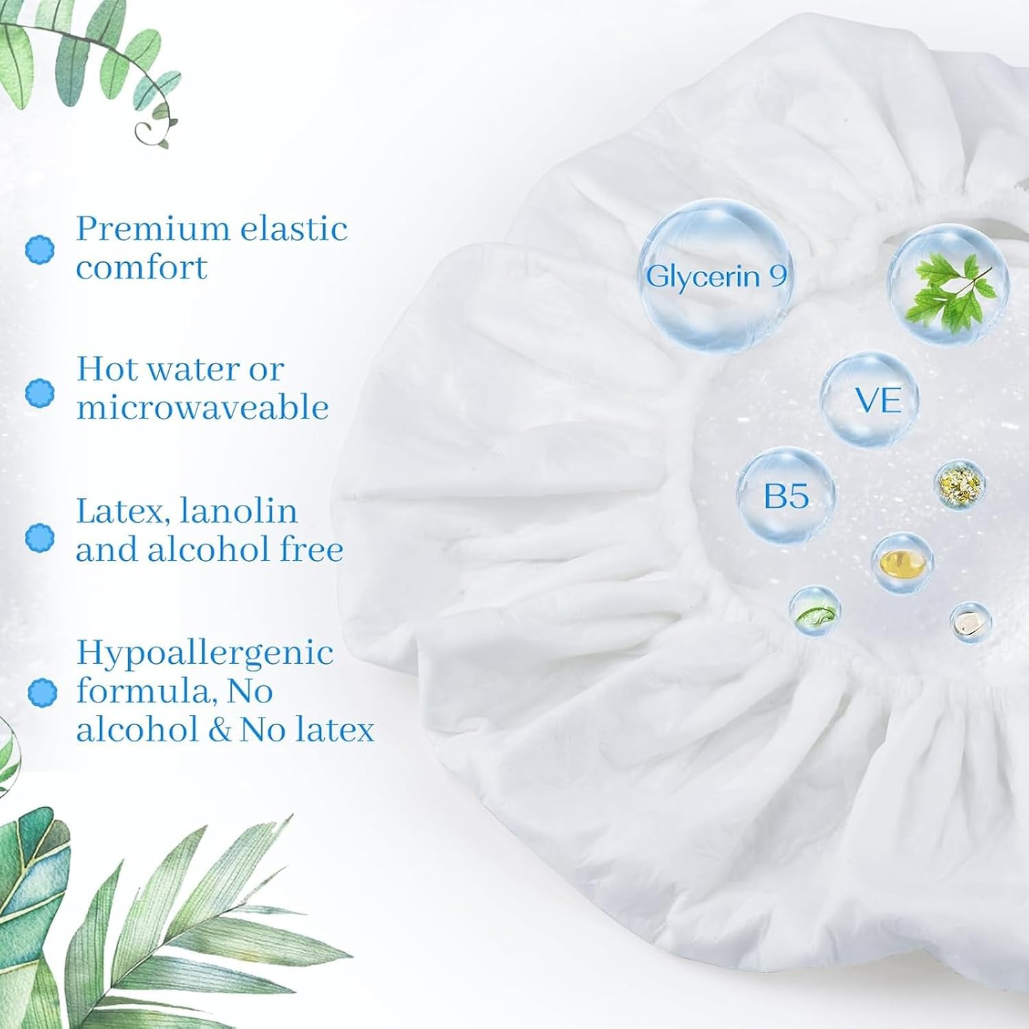 Detalle de 6 Pack No-Rinse Shampoo Caps: Waterless Hair Wash for Bedridden, Elderly, and Post-Surgery Care