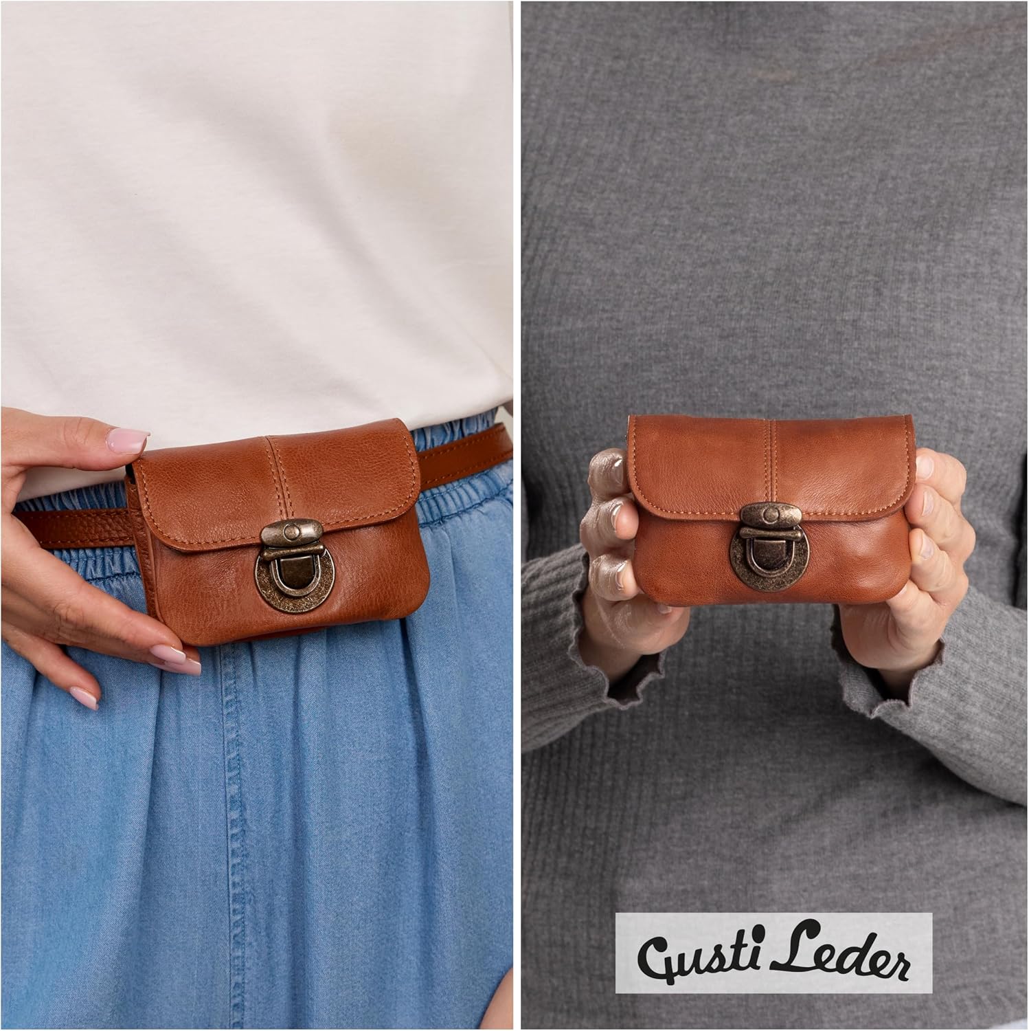 Thumbnail 4 de Gusti Eskil Gürteltasche Leder – Vintage Bauchtasche aus Echtleder