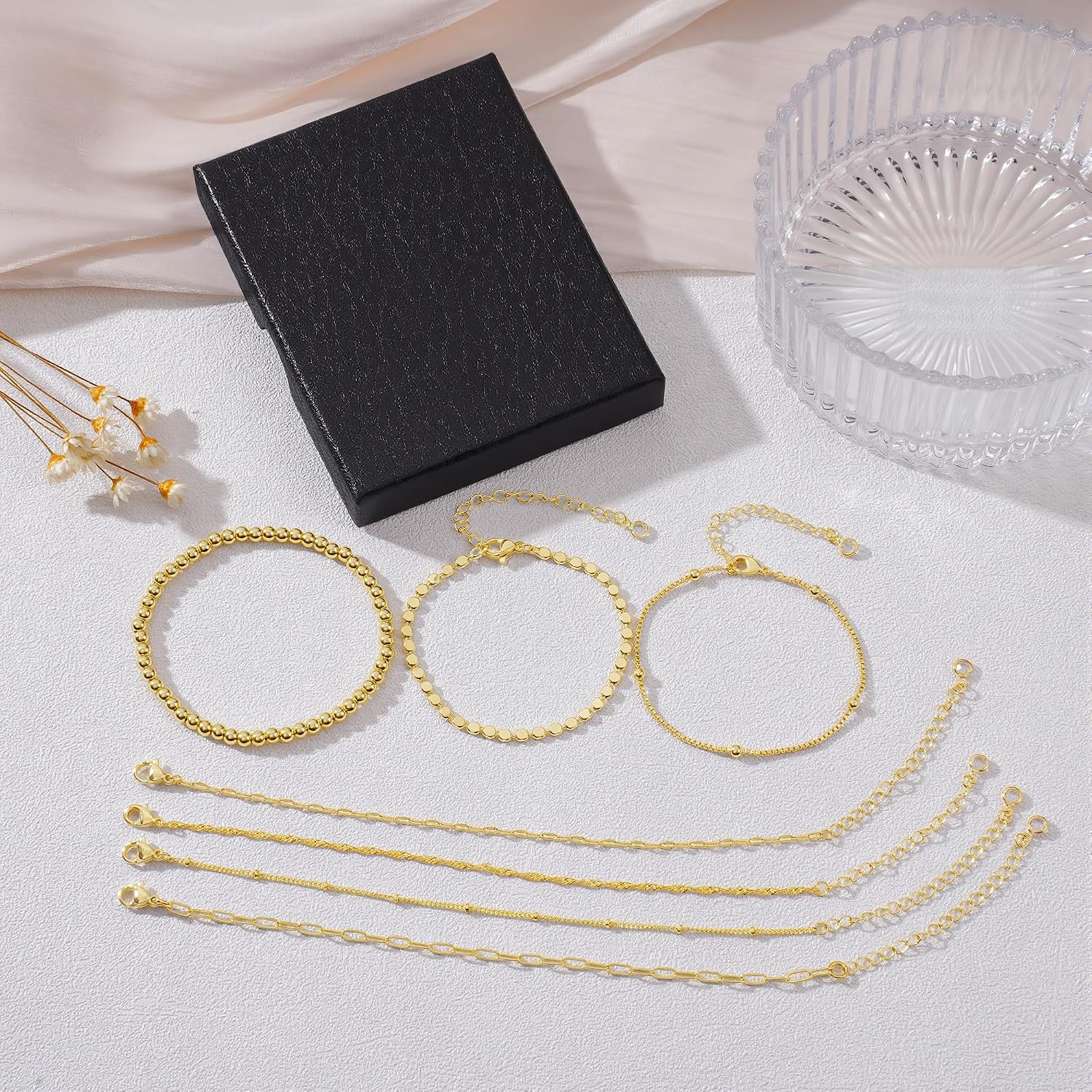 Thumbnail 6 de Turandoss Gold Bracelet Set 14K Gold-Plated