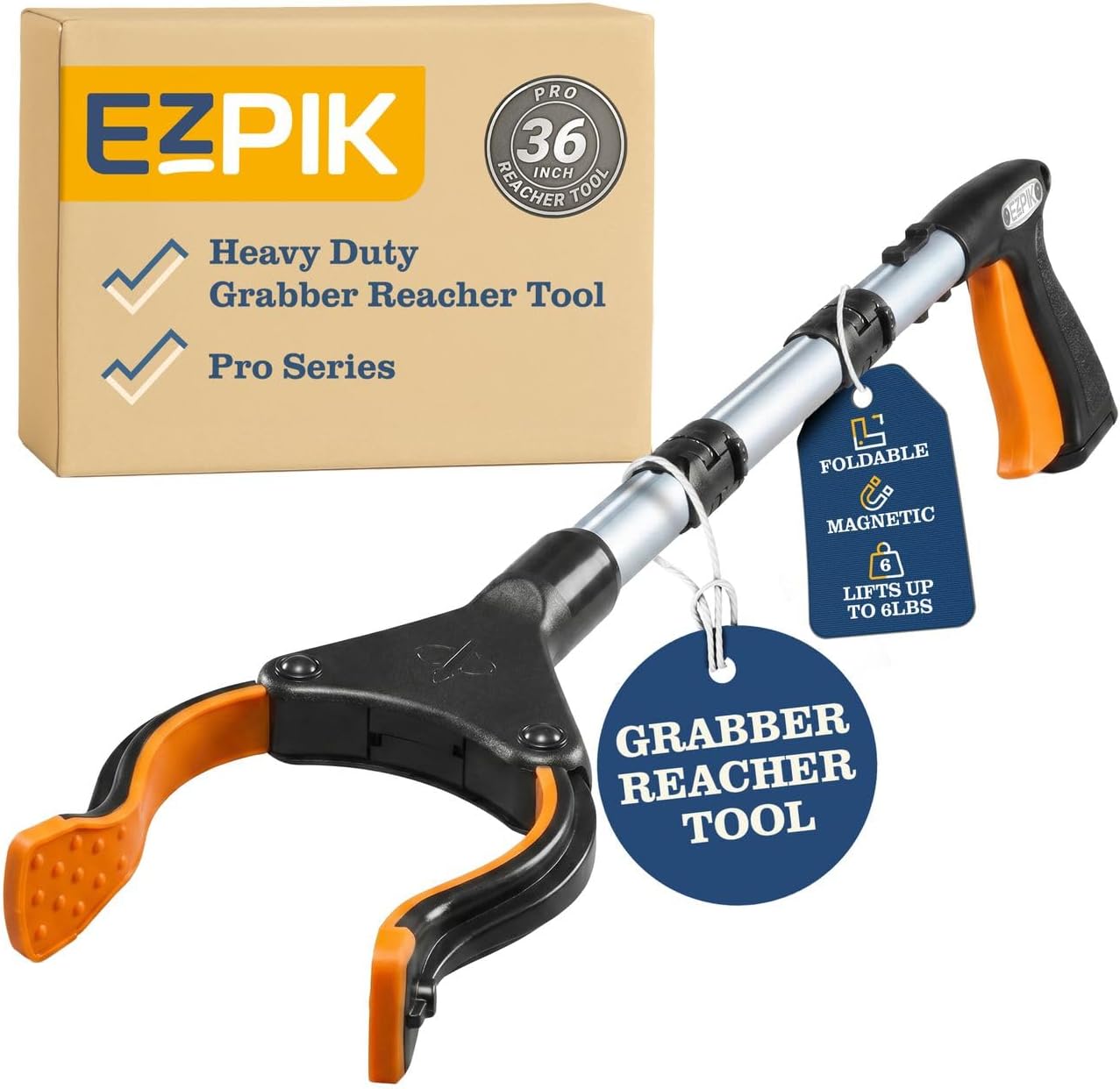 Detalle de Ezpik 36in Litter Picker Foldable Grabber