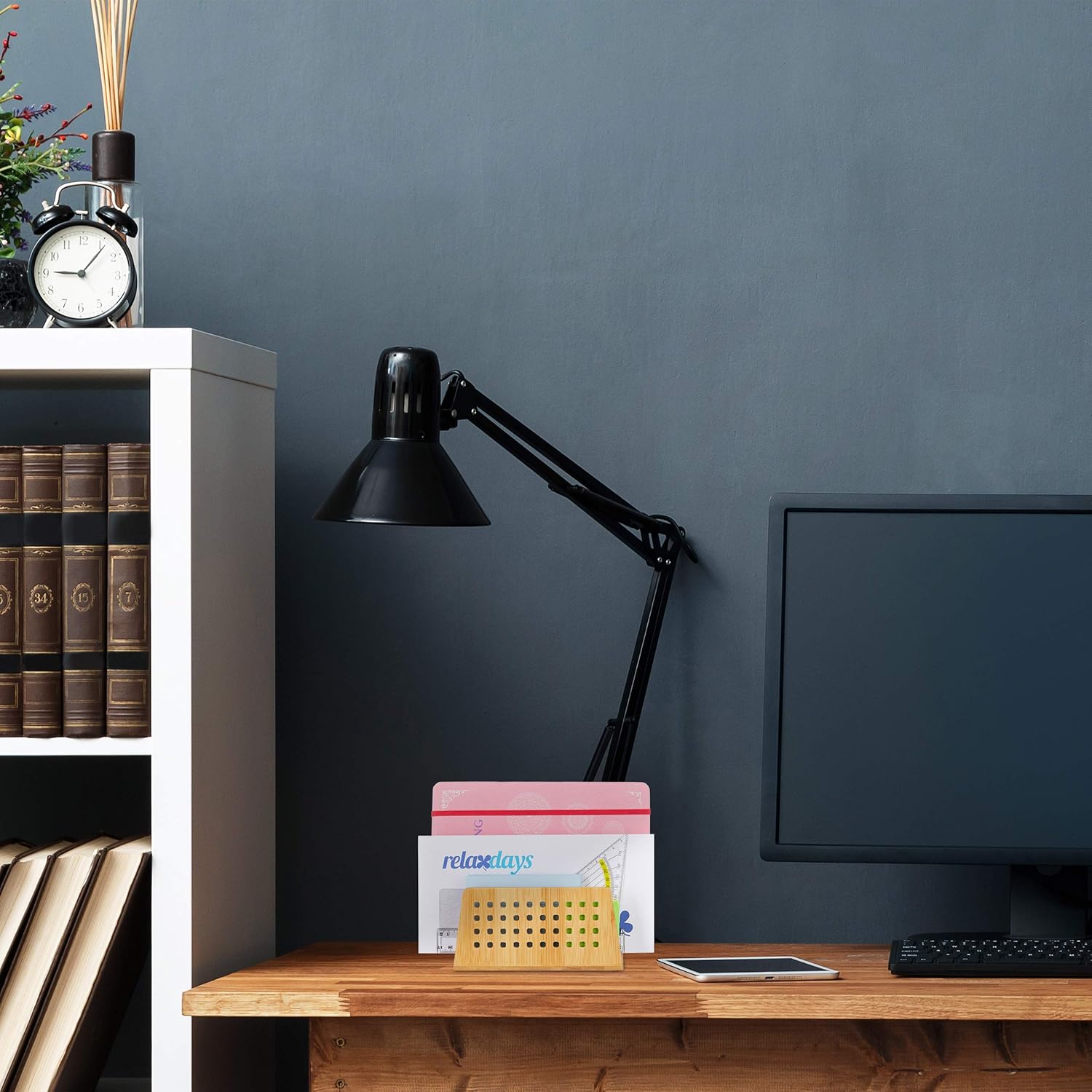 Thumbnail 1 de Relaxdays Porte-documents en bambou