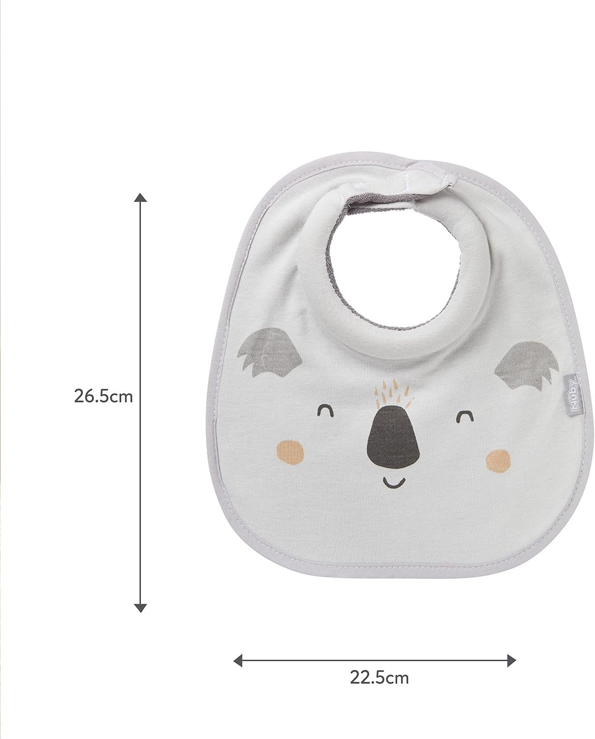 Thumbnail 4 de Nuby Snug and Dry organic cotton bibs with padded neck opening (pack of 4) — machine washable
