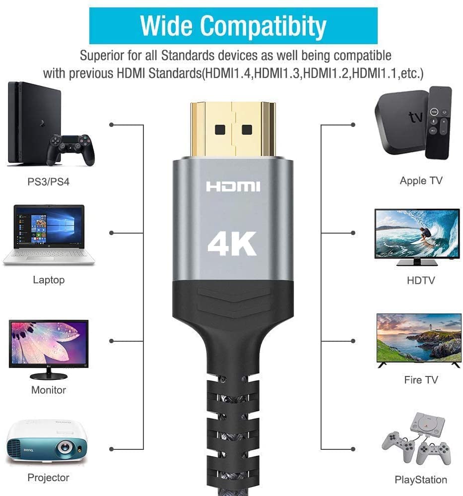 Thumbnail 5 de Highwings 4K Long HDMI Cable 50FT
