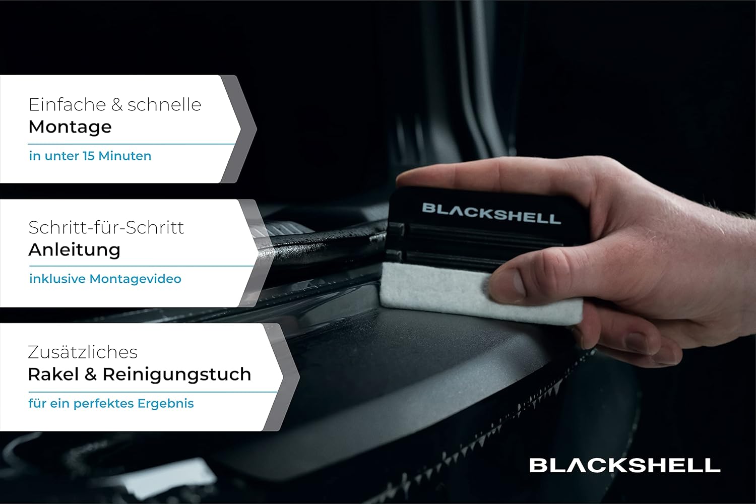 Detalle 2 de Blackshell Ladekantenschutz Folie T‑Cross 150µm