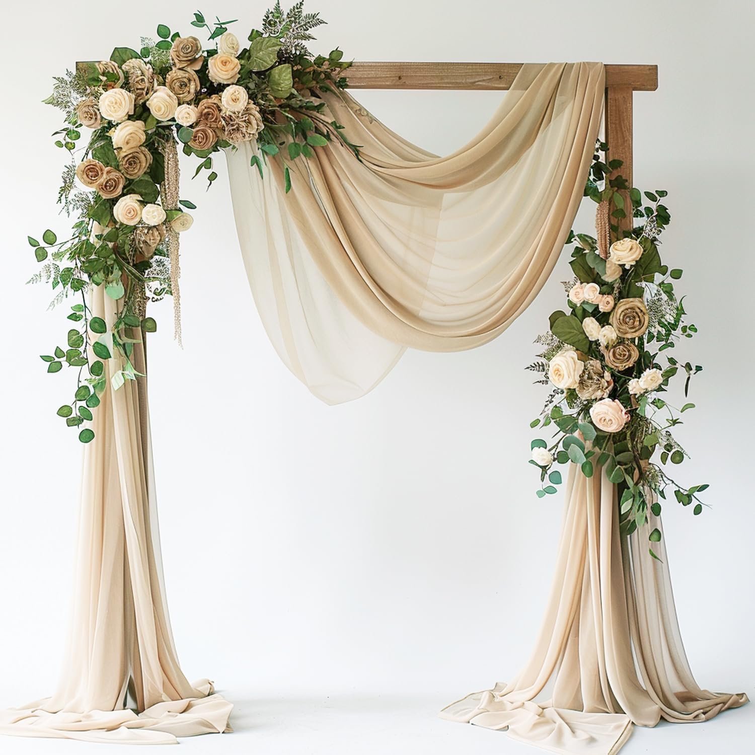 Detalle de Wokceer Draping-1PCS-Champagne-A Wedding Arch Draping Fabric, 28.7" x 20FT