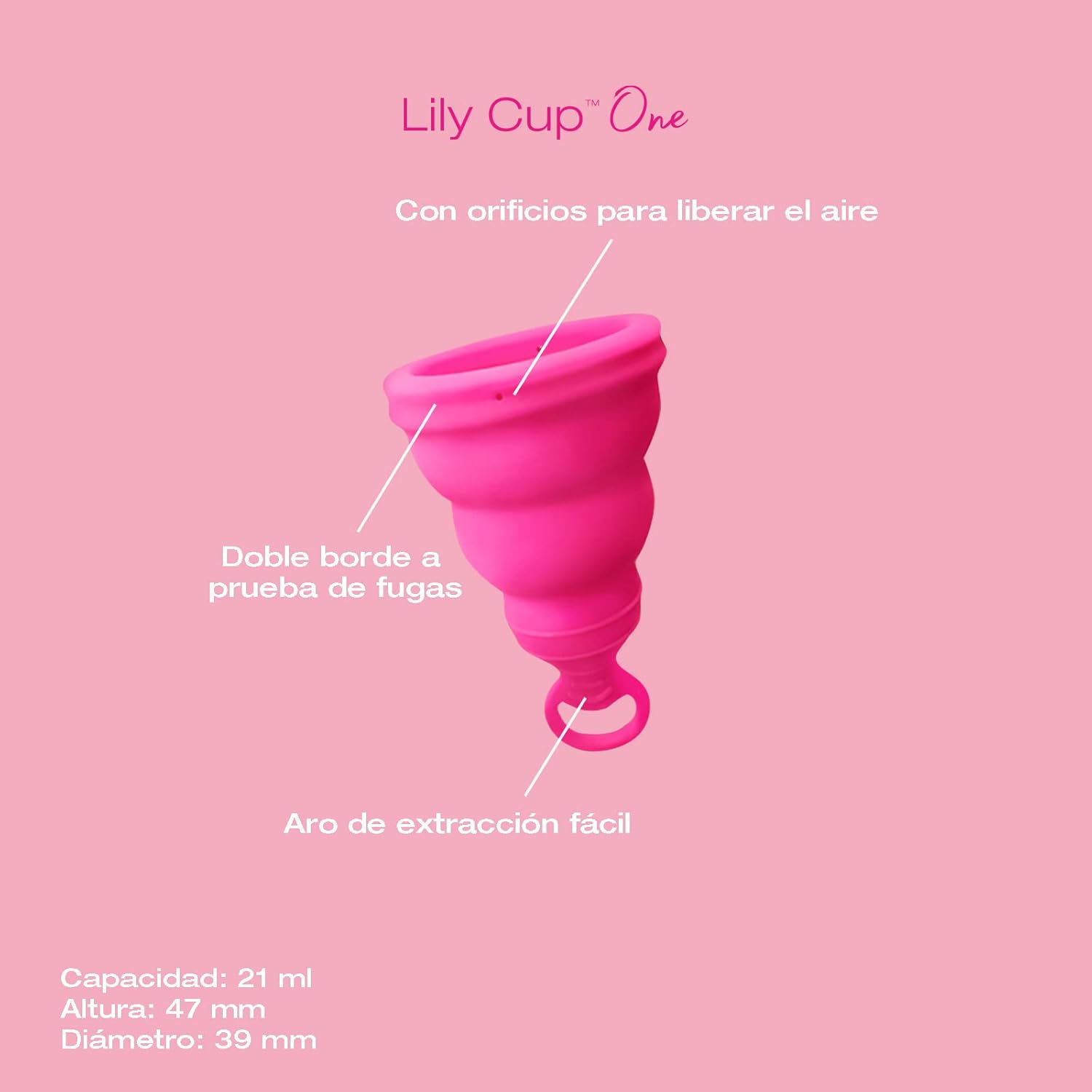 Thumbnail 5 de INTIMINA Lily Cup One copa menstrual plegable 1 unidad