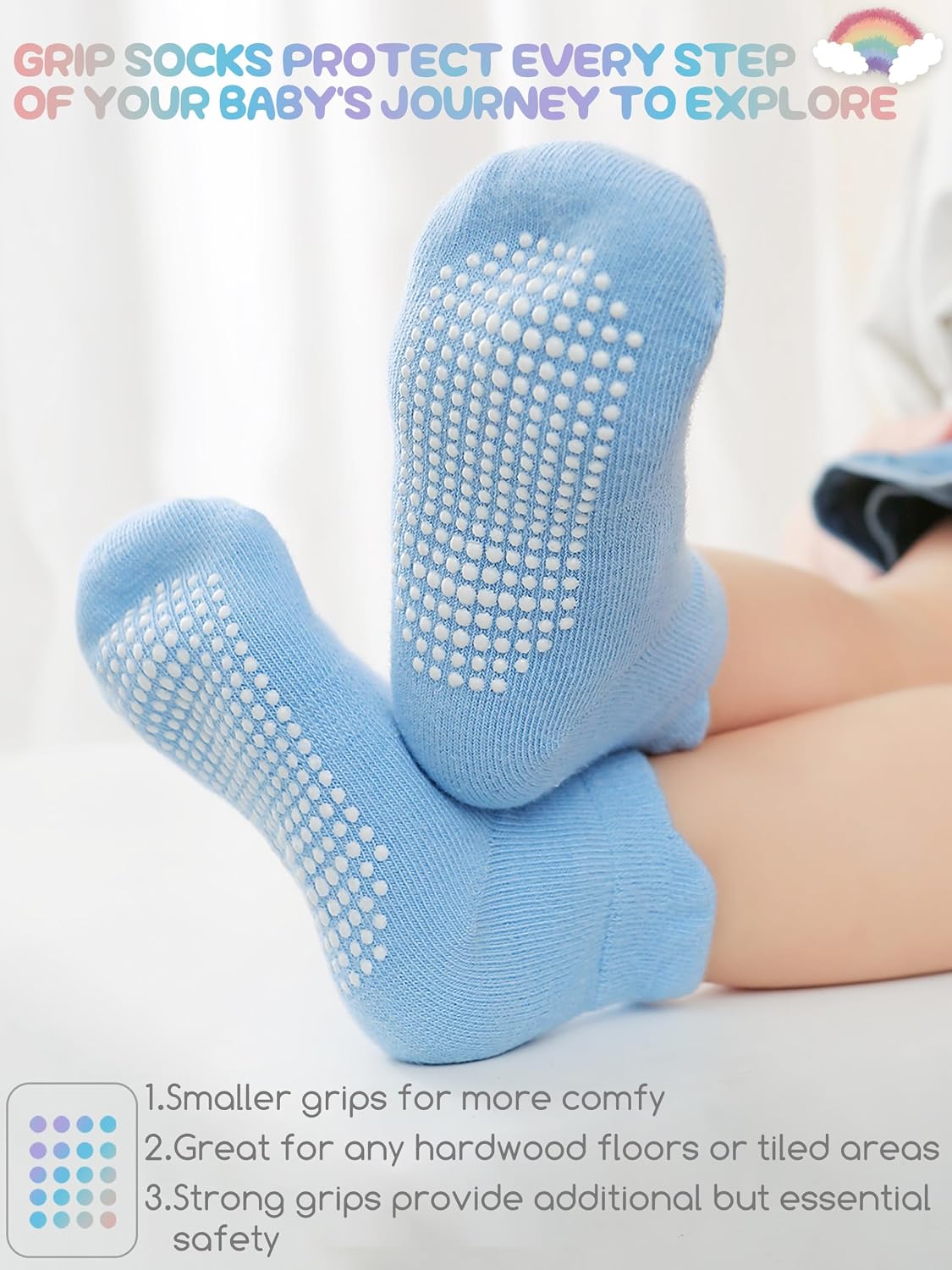 Detalle 2 de Aroveea Baby Toddler Socks 12 Pack