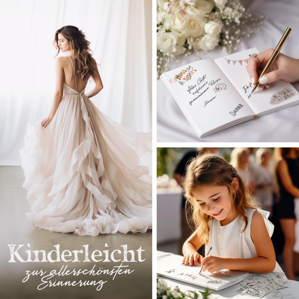 Thumbnail 6 de Homety Sticker Hochzeit Gästebuch – 350 Stück Rose Gold Aufkleber für Gästebuch, Fotoalbum, Scrapbook & Hochzeitsdeko