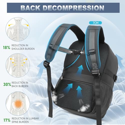 Detalle de Lossga Mochila 40x30x20 para cabina de avión: práctica, segura y ergonómica