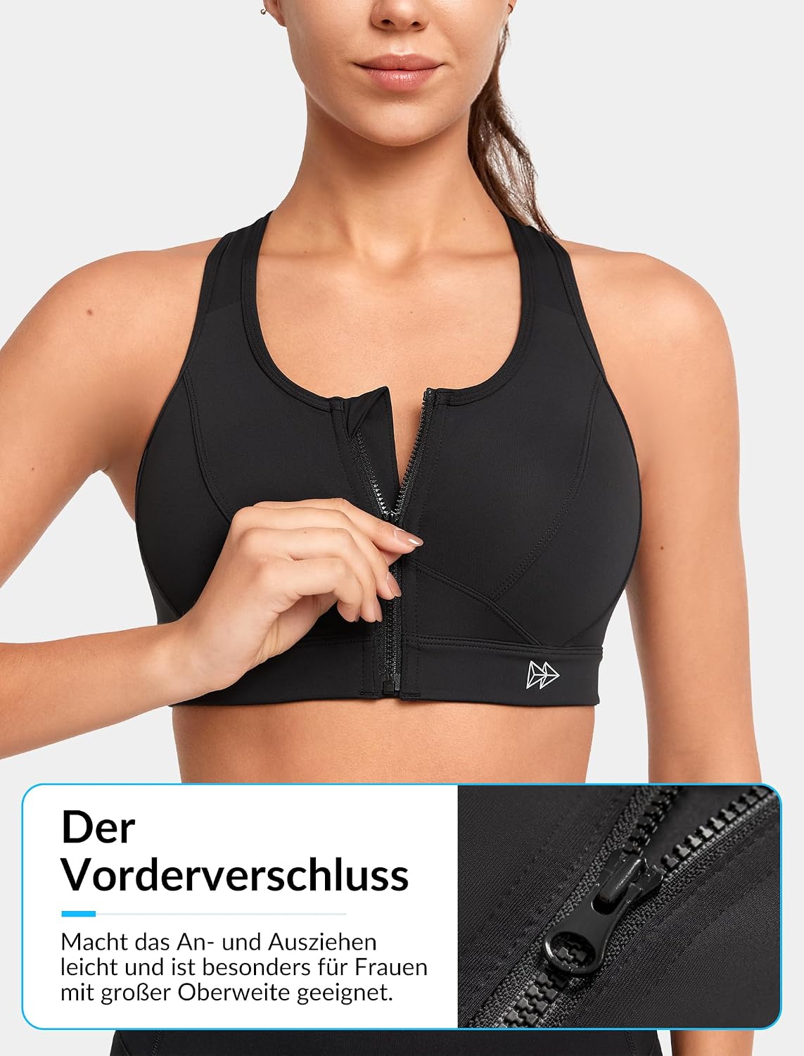 Detalle de Yvette Sport BH Starker Halt Vorderverschluss 🏃♀
