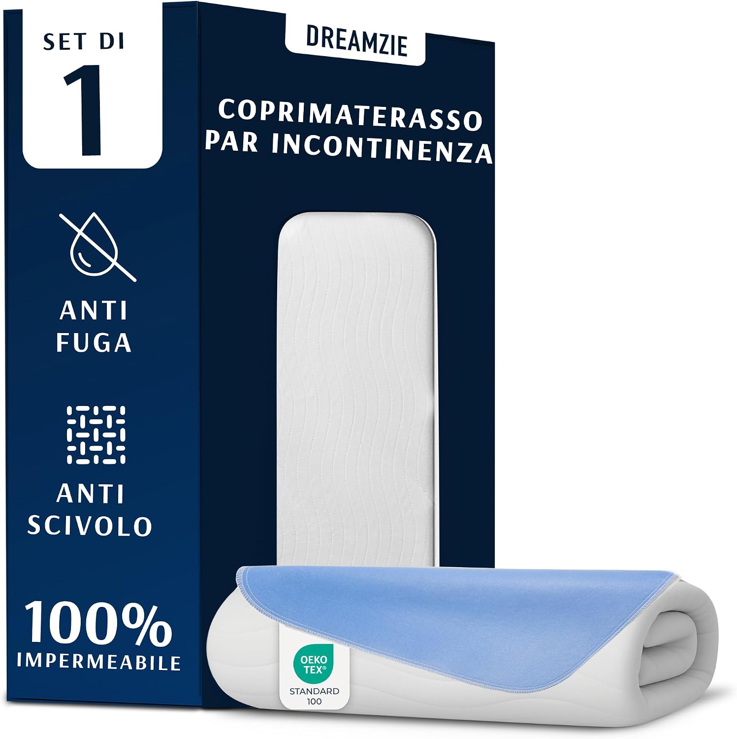 Imagen de Dreamzie Traverse Letto Anziani 70x100 cm Coprimaterasso Impermeabile en OfertitasTOP