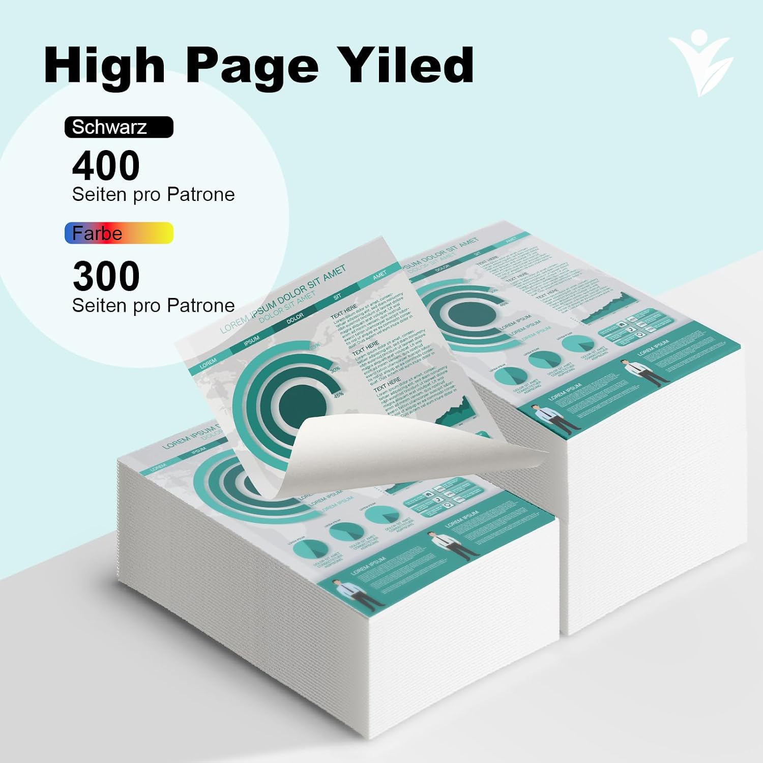 Detalle de YUANQIMM PG-545 CL-546 XL Multipack – Kompatible Canon Druckerpatronen Schwarz & Tri‑Color