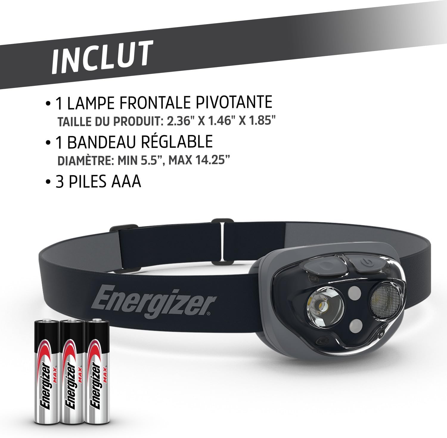 Thumbnail 5 de Energizer Vision HD+ 360 Lumen Head Torch