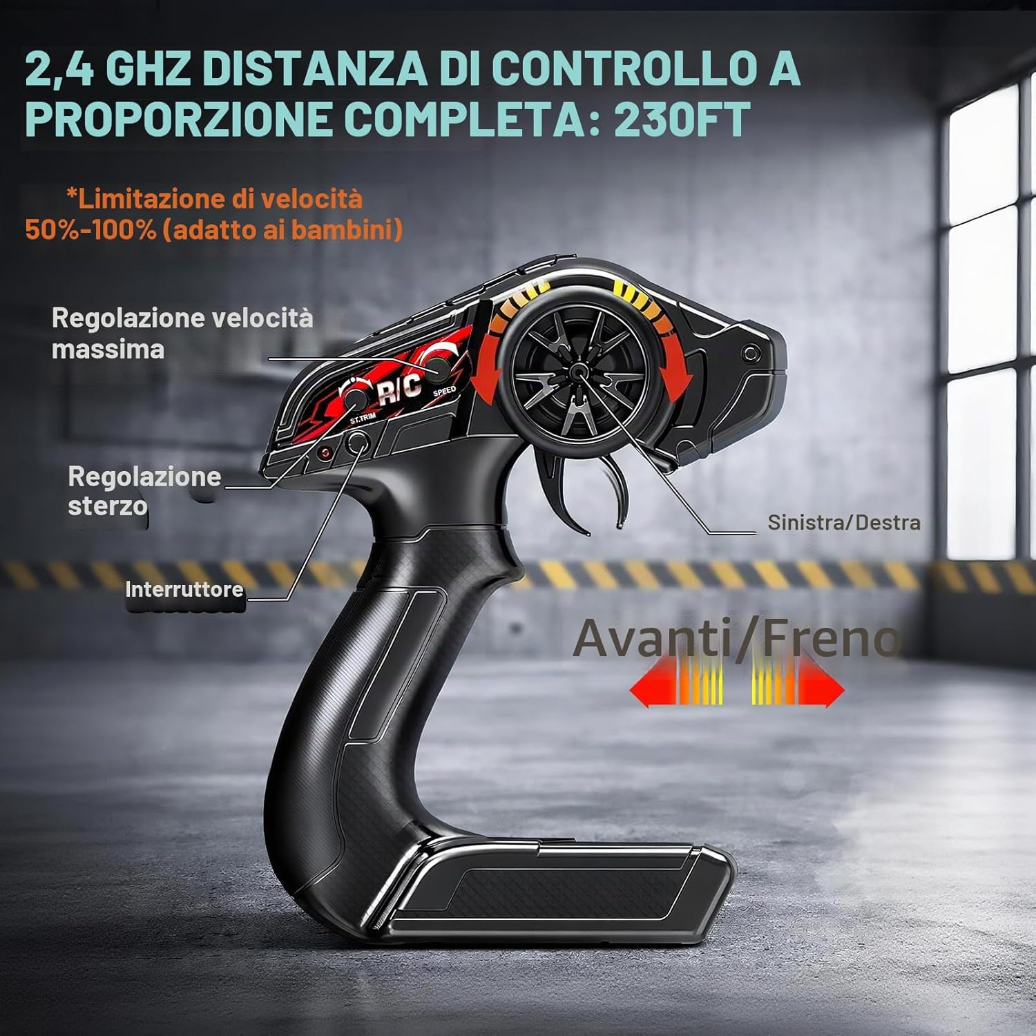 Thumbnail 6 de Womaqu Macchina Telecomandata 1:18 4WD 40 km/h Fuoristrada 2.4GHz con 2 batterie 7.4V