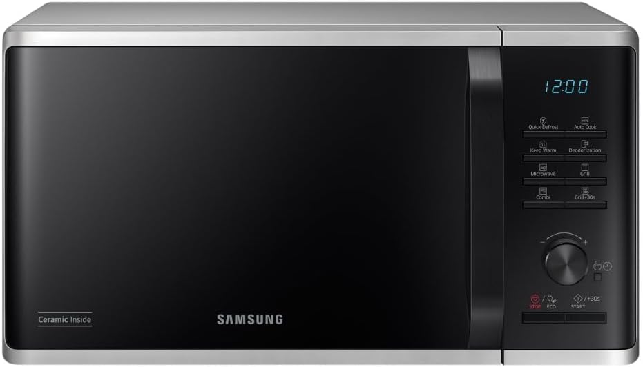 Detalle de Samsung MG23K3515CSE1 Forno a Microonde Grill Cottura Croccante da 23 L – Silver