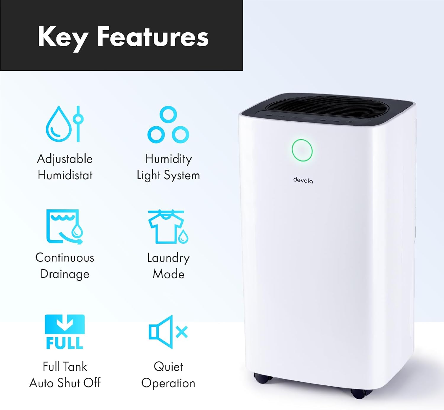 Thumbnail 3 de Devola 12L/day Low Energy Dehumidifier