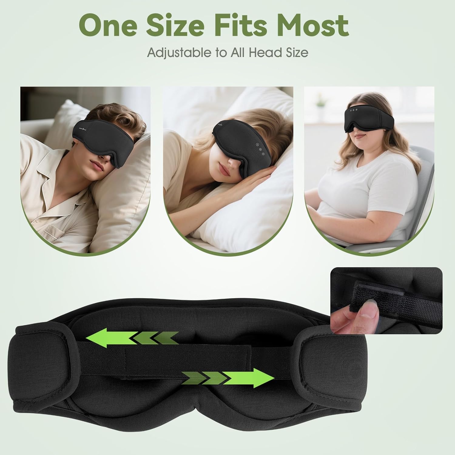 Thumbnail 6 de MUSICOZY Sleep Mask Headphones 100% Blackout