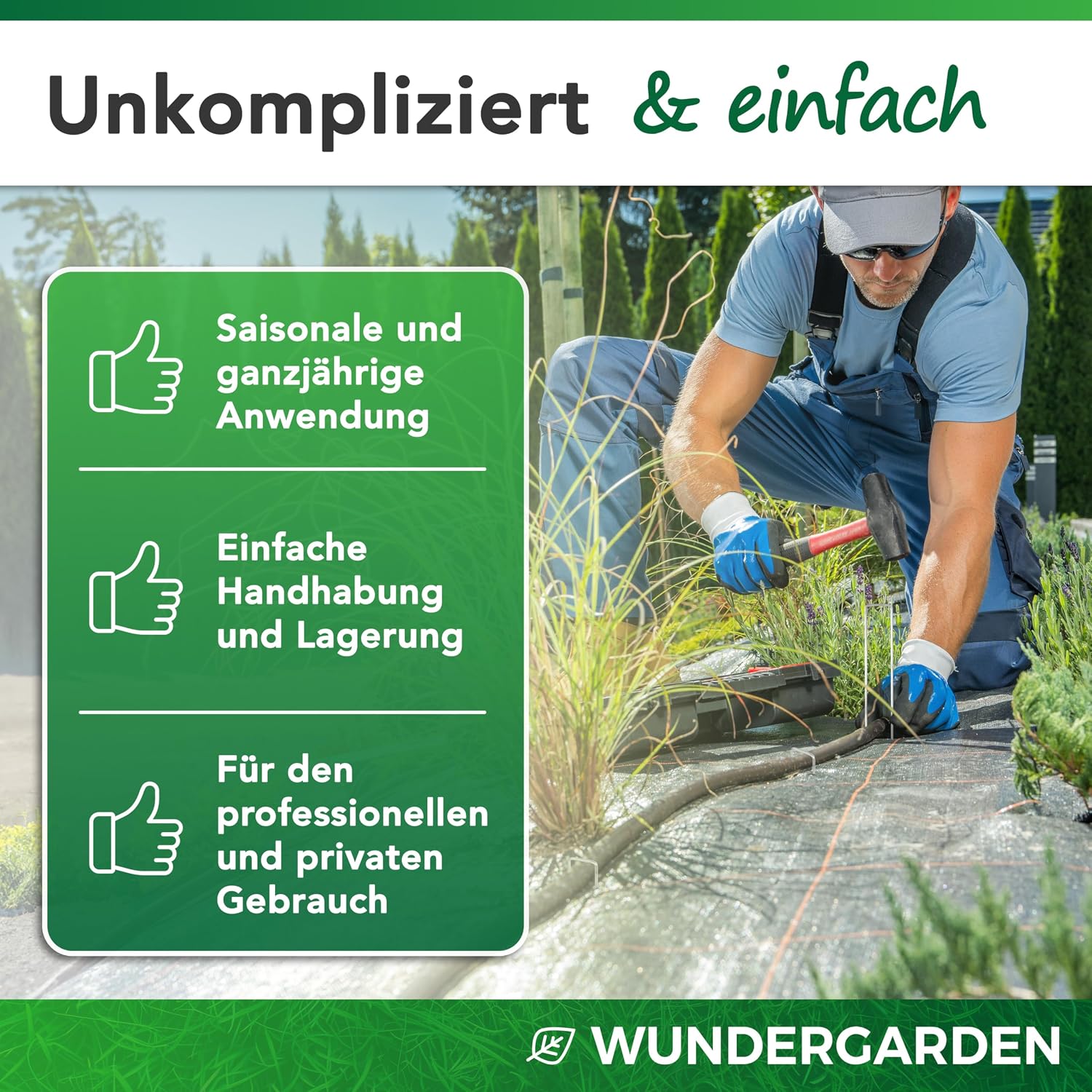 Thumbnail 6 de WUNDERGARDEN Erdanker 150x25 mm für Unkrautvlies