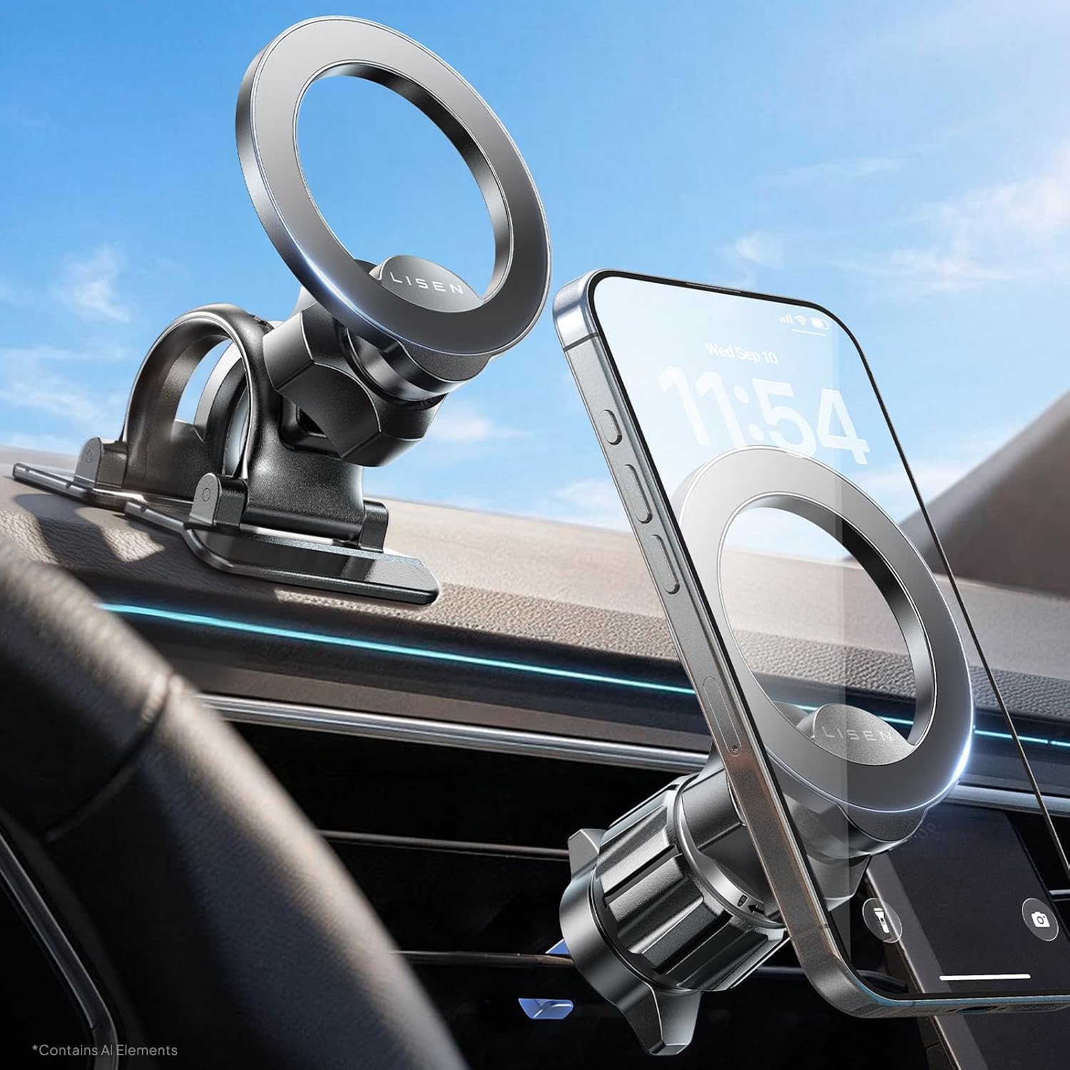 Detalle de LISEN MagSafe Car Mount 2026 for iPhone