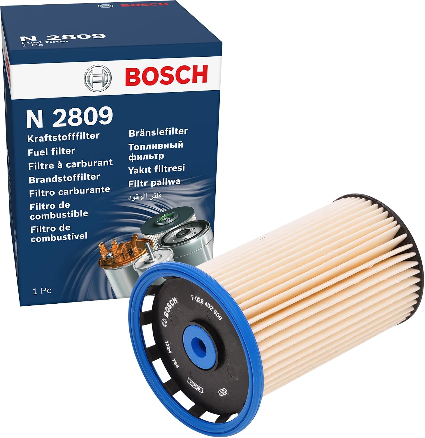 Detalle de Bosch N2032 – Filtre à carburant Diesel, séparation des particules et protection du système d'injection