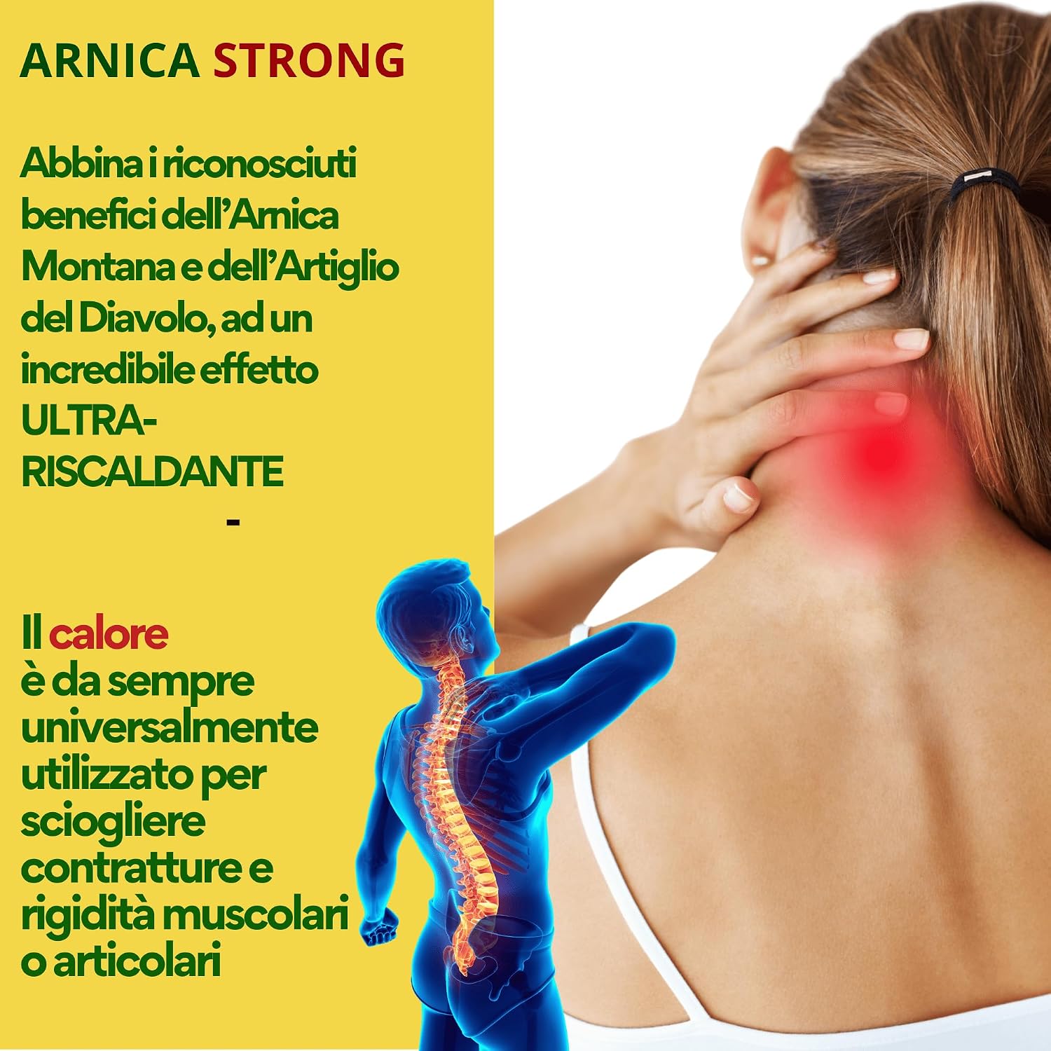 Thumbnail 3 de Arnica gel Forte ImmunoSTRONG: crema riscaldante per muscoli e articolazioni, uso umano