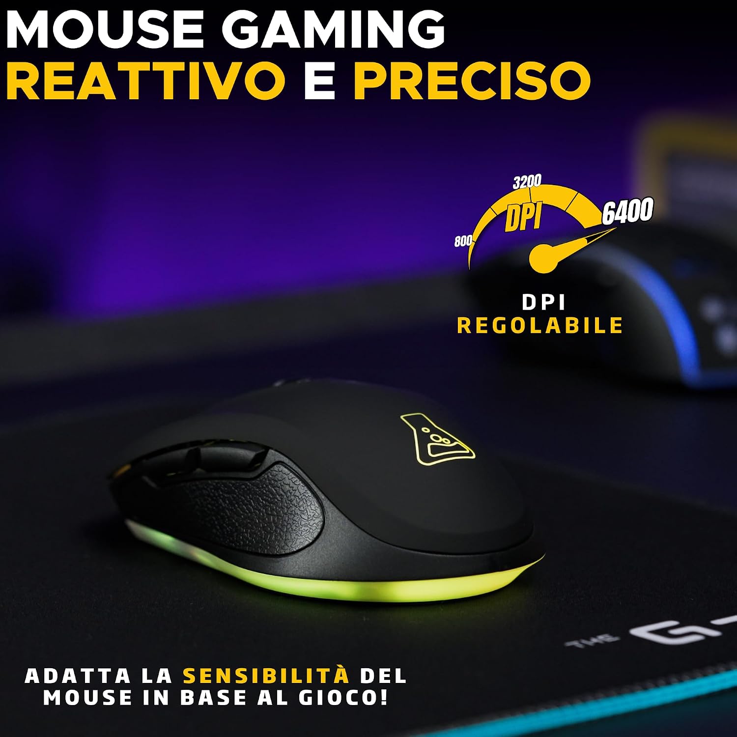 Thumbnail 3 de The G-Lab Kult Krypton mouse gaming wireless 6400 DPI