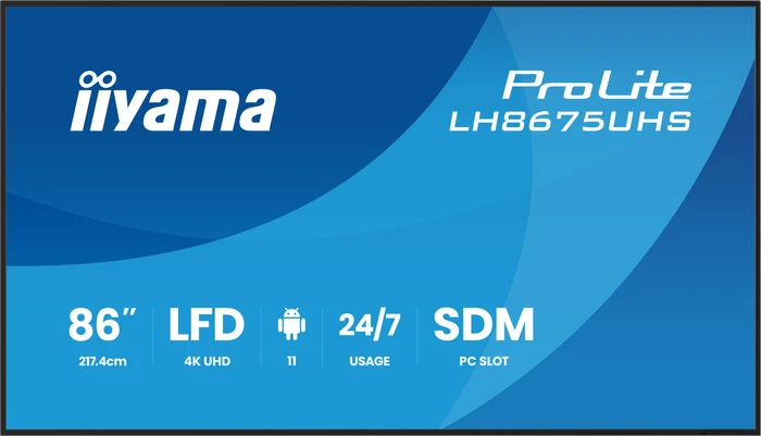 Thumbnail 15 de iiyama ProLite LH8675UHS-B2AG 86" 4K Public Display mit Android 11, iiSignage & FailOver