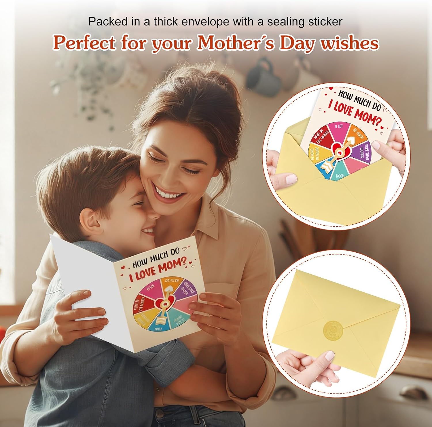 Detalle de FLYAB C260206439 Funny Mother’s Day Card with Interactive Spinner Wheel