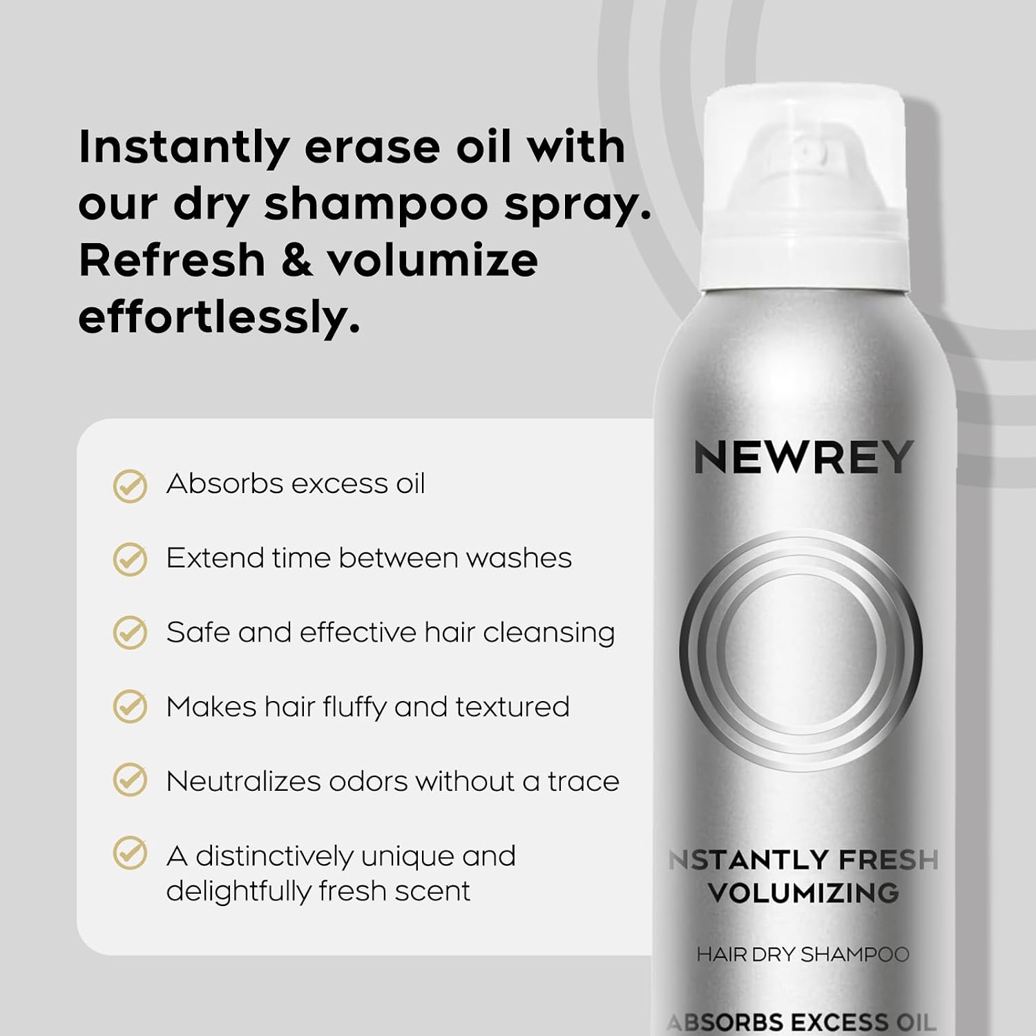 Thumbnail 1 de NEWREY Dry Shampoo Spray, 5.07 oz