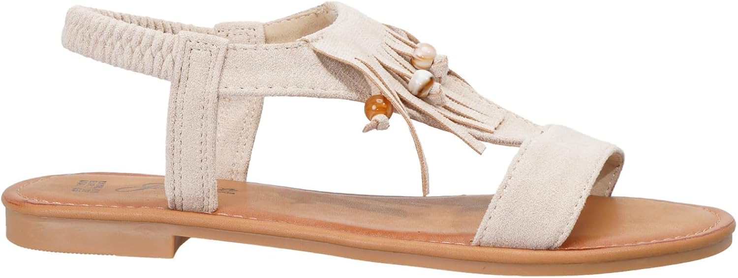 Detalle 2 de JOMIX boho-zomersandalen als leren instappers voor strand en zee