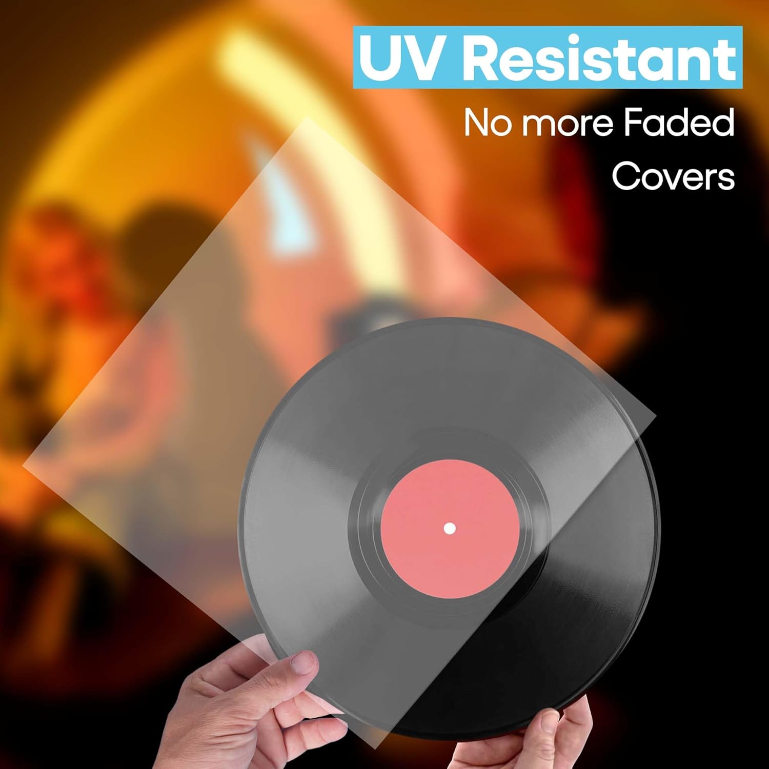Thumbnail 3 de Retro Musique 50 × 30,5 cm Außen-Schallplattenhüllen aus Vinyl für 7-Zoll-Platten