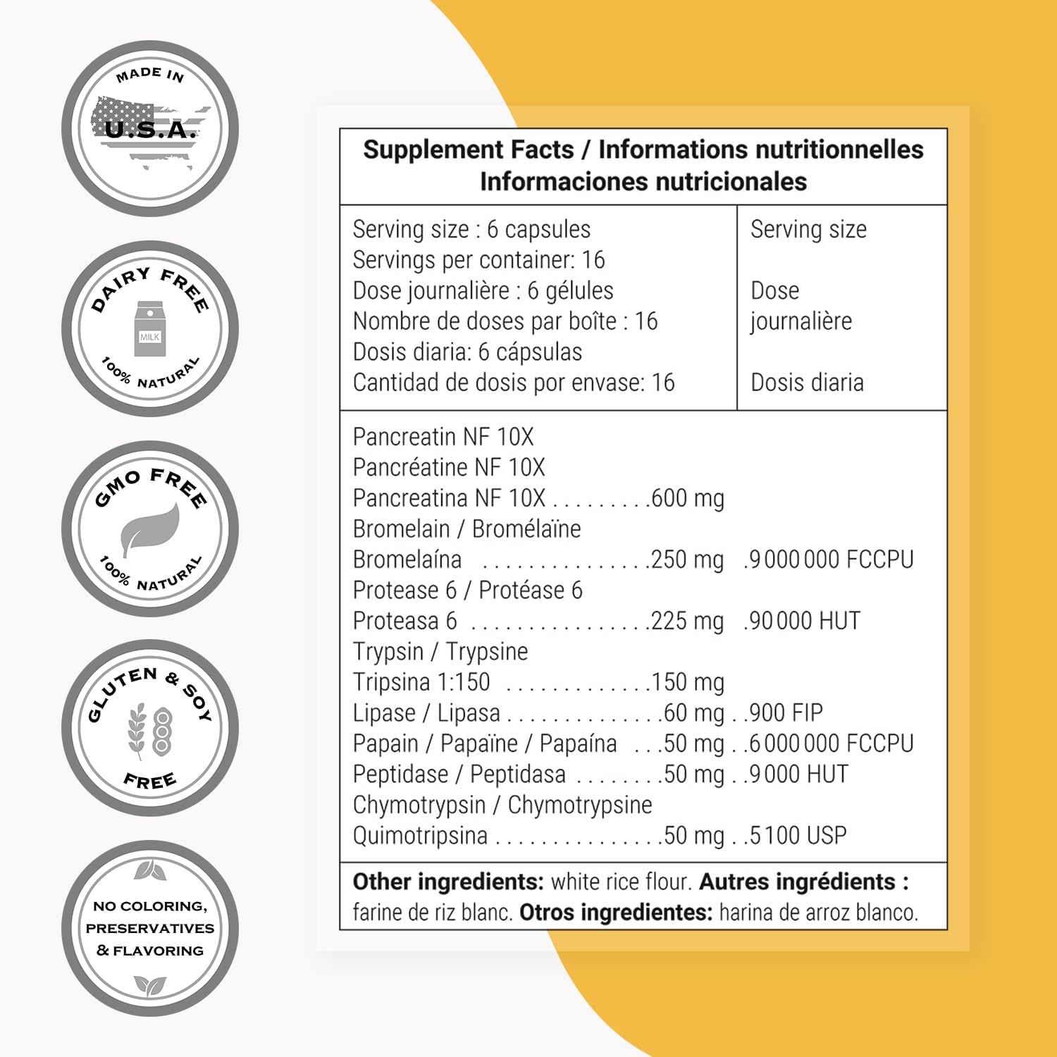Thumbnail 3 de Systemic Enzymes Puissant Anti-Inflammatoire – 8 enzymes véganes (DrCaps) par Supersmart