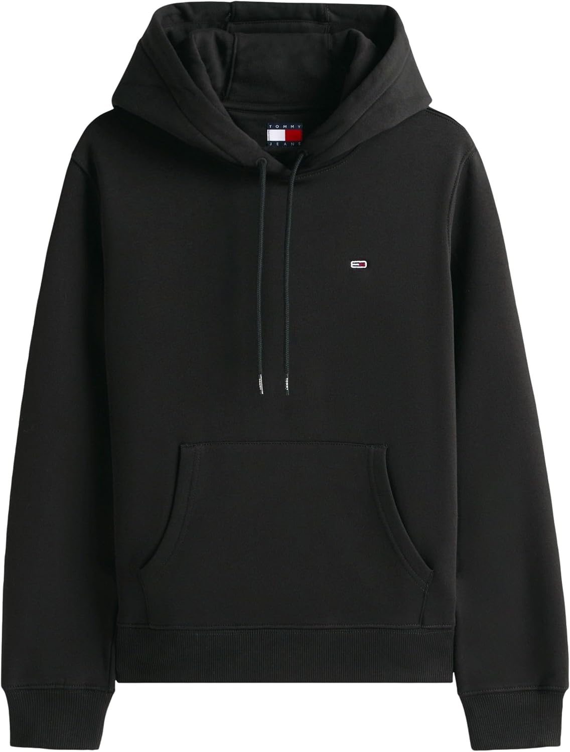 Detalle de Tommy Jeans Donna Felpa con Cappuccio Flag Regular Fit