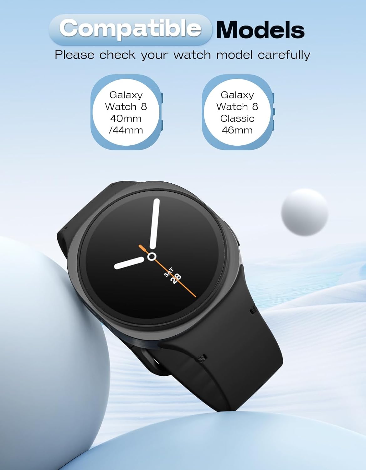 Detalle 2 de MoKo Sport Strap for Samsung Galaxy Watch 8 (40mm/44mm) and Galaxy Watch 8 Classic 46mm