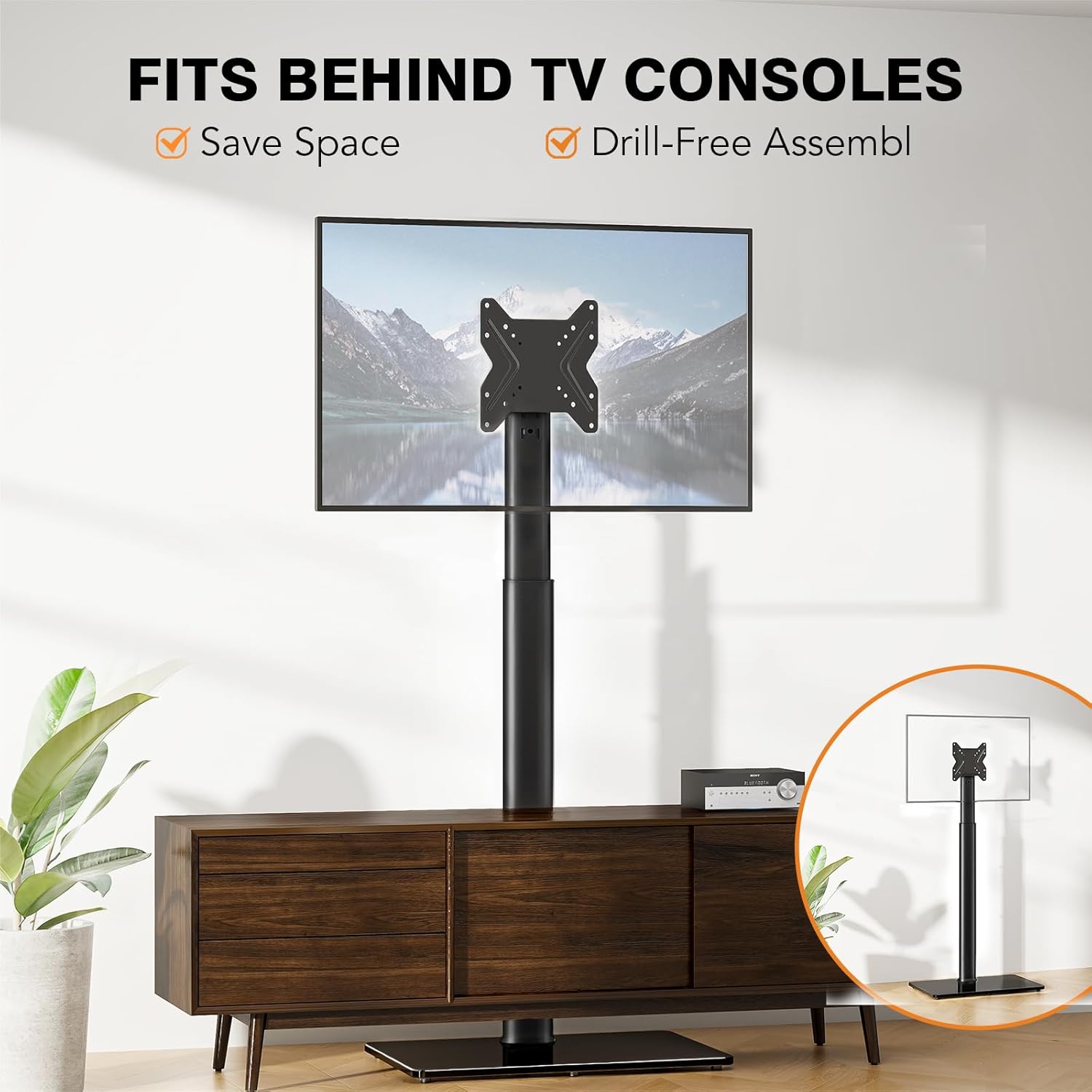 Detalle 2 de HT1001BP TV-Ständer für 19 bis 43 Zoll