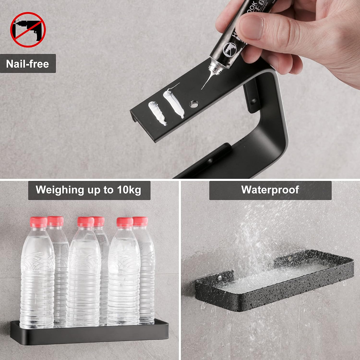 Detalle 2 de DUFU Mensola Adesiva 30 cm per Bagno