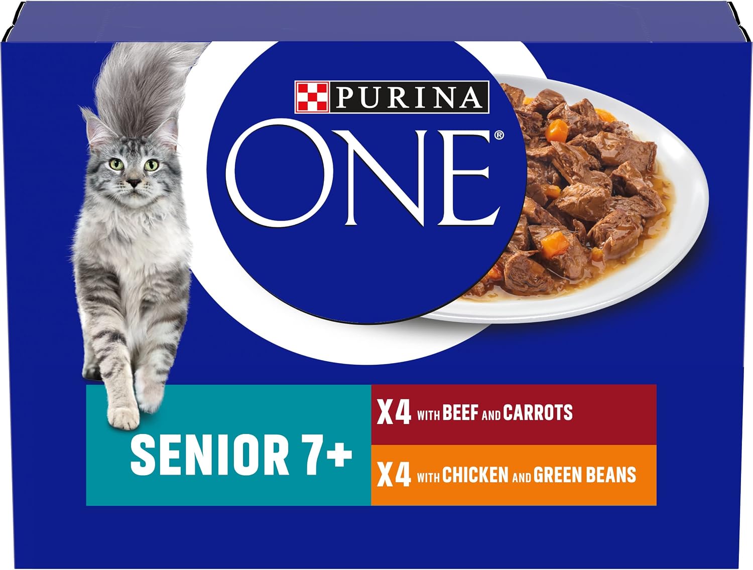 Detalle 2 de PURINA ONE Mini Fillets Mixed Selection in Gravy Adult Wet Cat Food 40x85g