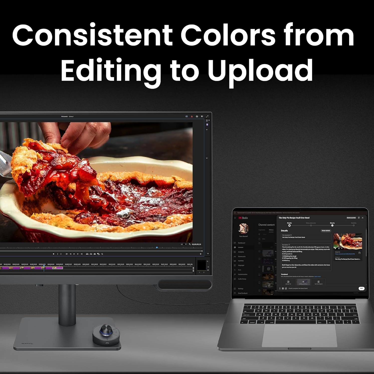 Thumbnail 1 de BenQ PV3200U 32" 4K UHD Monitor for Video Editing
