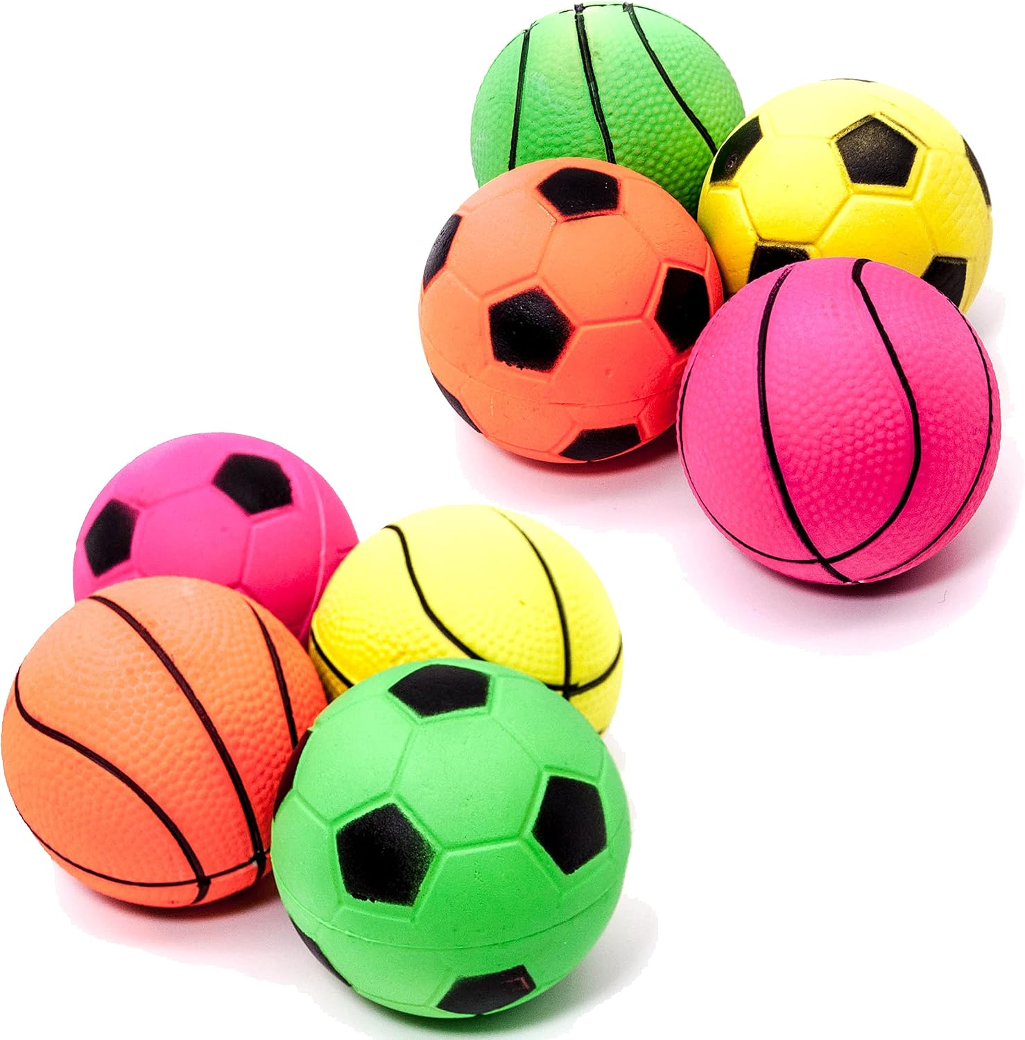 Detalle 2 de Petopedia 8x 6cm Rubber Dog Balls