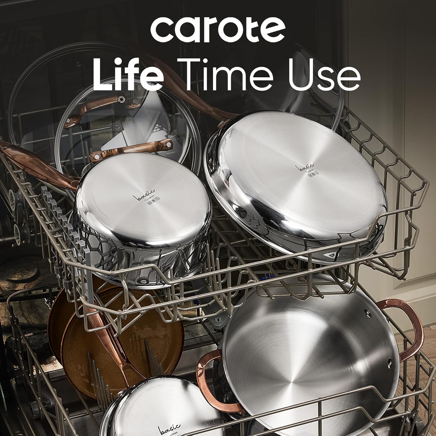 Thumbnail 6 de CAROTE 8 Qt Tri-Ply Stockpot